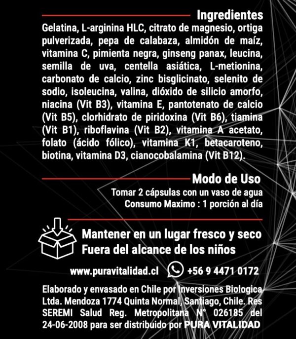 Testovita Hombre. 1 Frasco para 1 Mes - Imagen 3